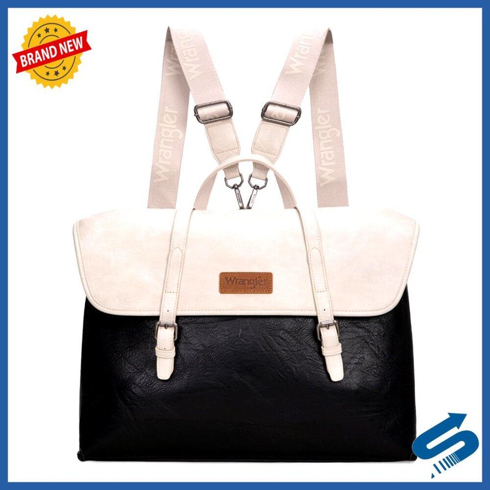 Convertible Laptop Messenger Bag Backpack Versatile Travel Professional Chic